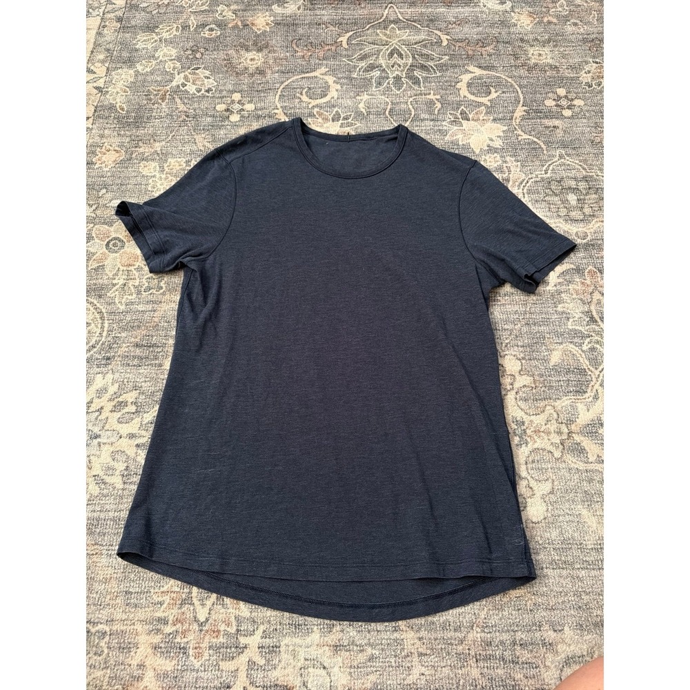 Men's Lululemon Navy Blue Short Sleeve Shirt